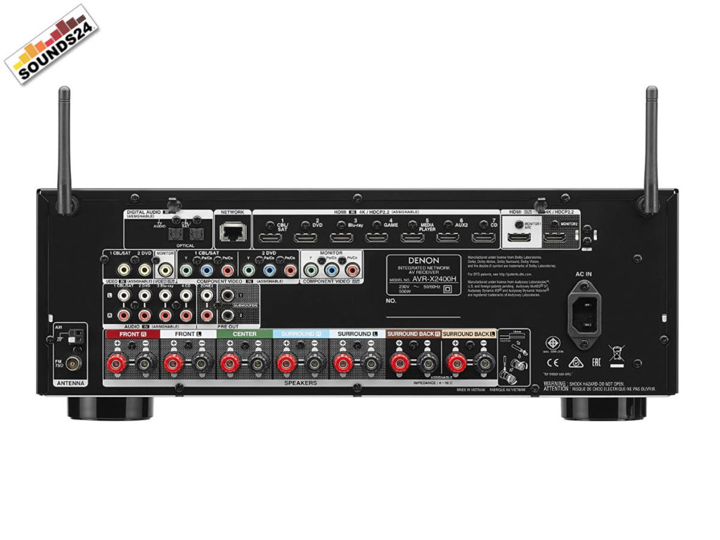 Denon AVR-X2400H 7.2 Kanal AV-Receiver