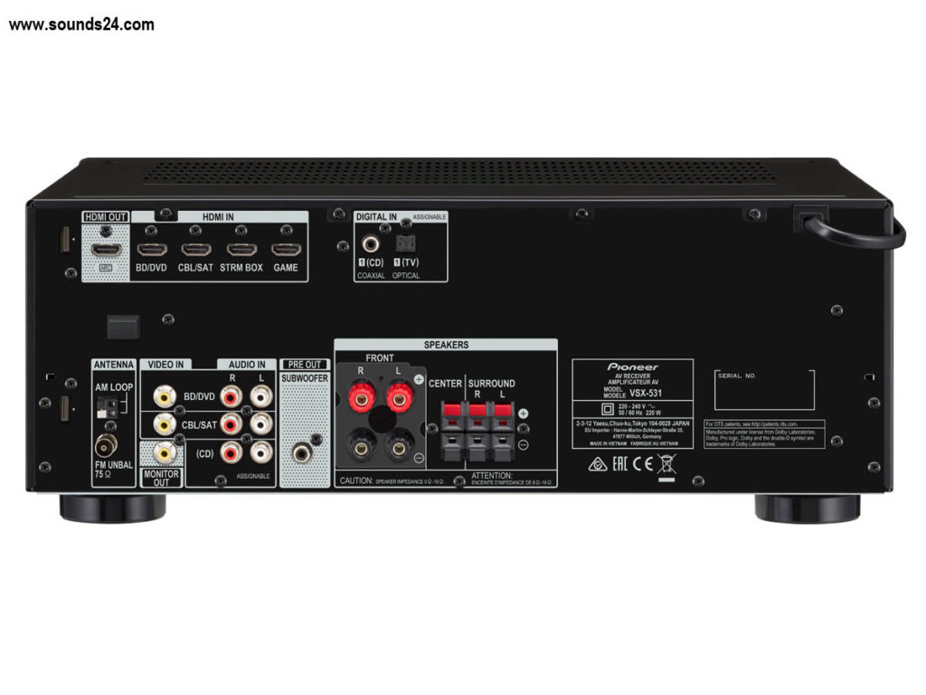 Pioneer VSX-531-B 5.1 AV Receiver