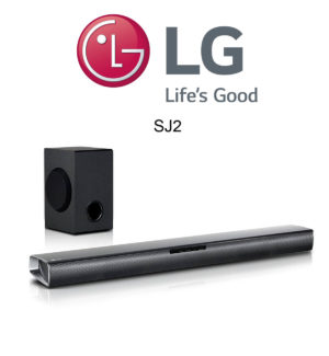 LG SJ2 Soundbar mit kabellosem Subwoofer
