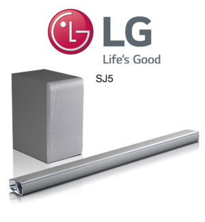 LG SJ5 Soundbar mit kabellosem Subwoofer und 320 Watt Leistung